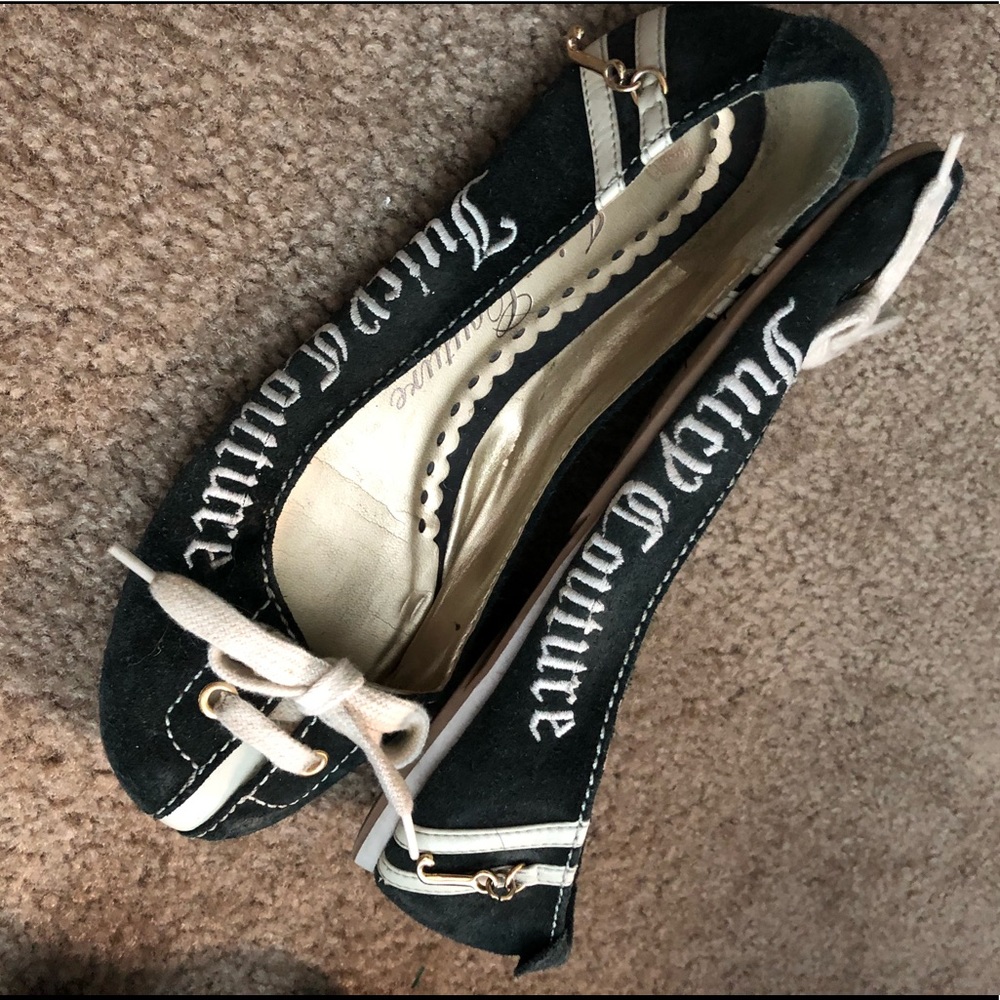 Black juicy couture flats